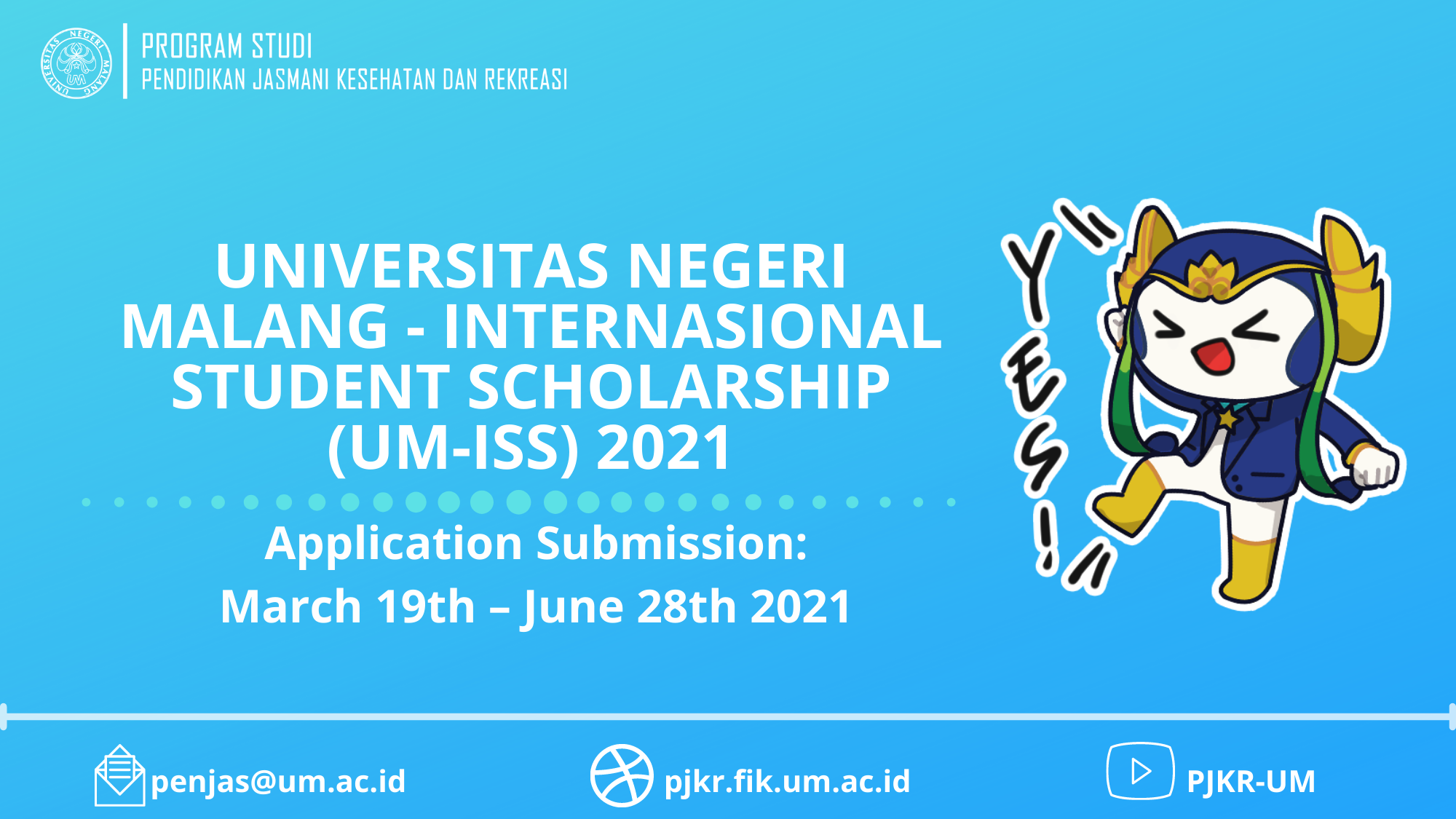 UM-International Student Scholarship (UM-ISS) 2021
