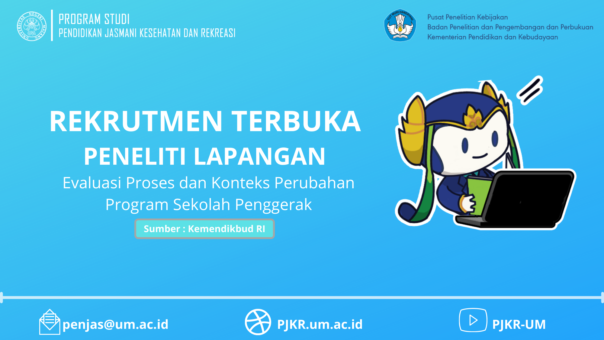 Rekrutmen Terbuka Peneliti Lapangan