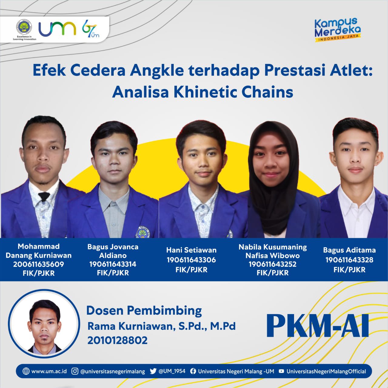 Mahasiswa PJKR kembali Raih Pendanaan PKM DIKTI 2021